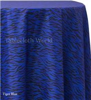 Tiger Blue Print Tablecloths