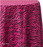 Tiger Pink Print Tablecloths