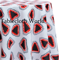 Triangalites White Custom Print Tablecloths