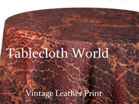 Vintage Leather Print Tablecloths