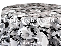Winter Camo Print Pattern Tablecloths