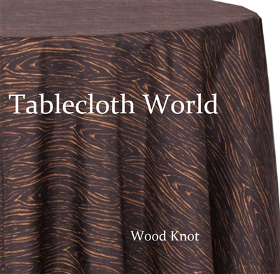 Wood Knot Custom Print Tablecloths