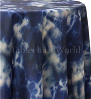 Tie Dye Blue Custom Print Tablecloths