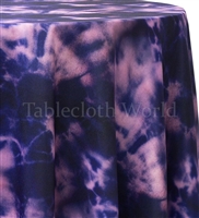 Tie Dye Purple Custom Print Tablecloths