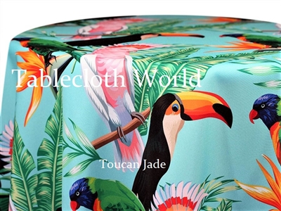Toucan Jade Custom Print Tablecloths