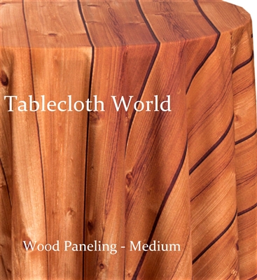 Wood Paneling Medium Custom Print Tablecloths