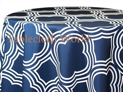 Yacht Club Navy Custom Print Tablecloths