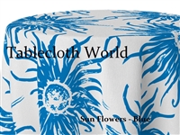 Sun Flowers Custom Print Tablecloths