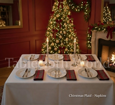 Napkins Christmas Plaid