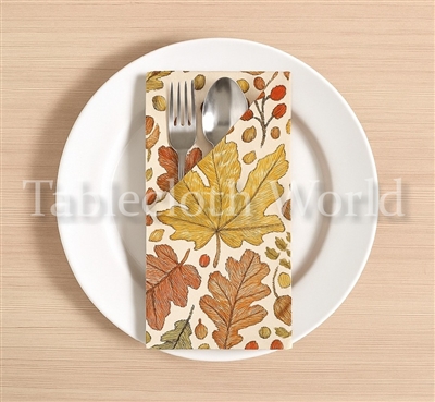 Embroidered Autumn Napkins