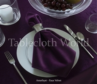 Napkins Faux Velvet