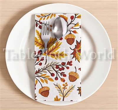 Leaves and Acorns Napkins