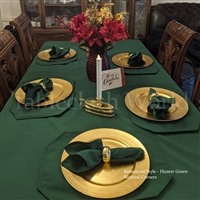 Christmas Green Restaurant Style Napkins