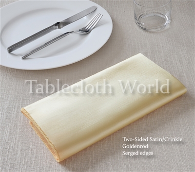 Napkins Two Sided Satin Crinkle