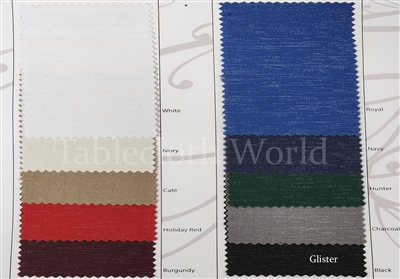 Swatches Glister Table Linen