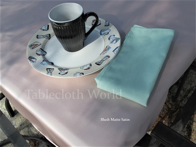 Tablecloths Matte Satin Blush