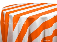 Broad Stripe Pumpkin Tablecloths