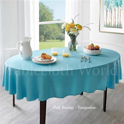 Poly Burlap Tablecloths