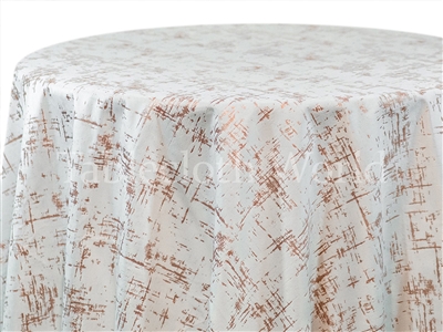 Tablecloths Elizabeth Velvet White and Rust