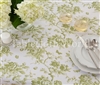Floral Toile Green Tablecloths