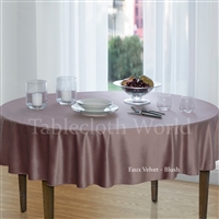 Faux Velvet Tablecloths
