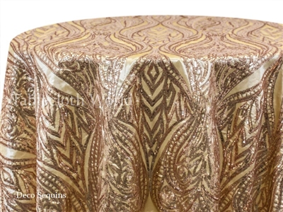 Gold Gatsby Sequin Tablecloths