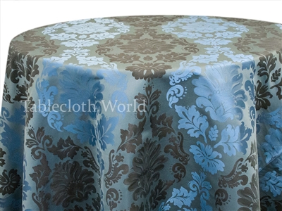 Tablecloths Mirror Damask Blue