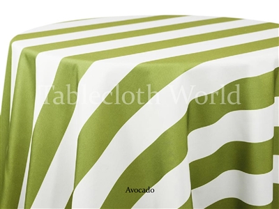 Broad Stripe Restaurant Style Tablecloths