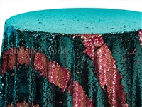 Claw Sequins Pink Turquoise Tablecloths