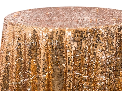 Sequin Mosaic Copper Tablecloths