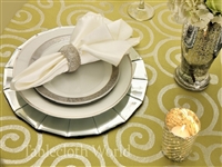 Tablecloths Silver Spiral Damask