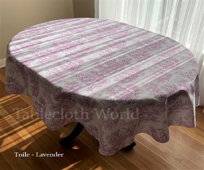 Lavender Toile Tablecloths