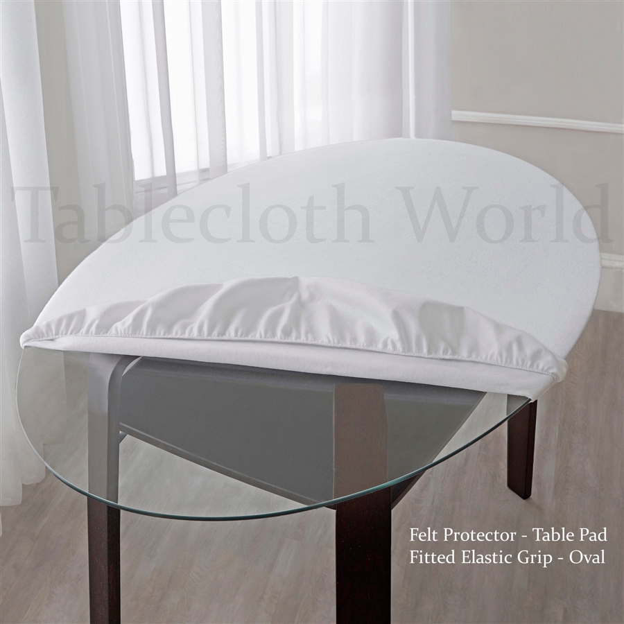 Table Pads Felt Elastic Fitted Oval