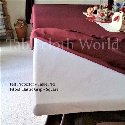 Felt Elastic Table Pads Square