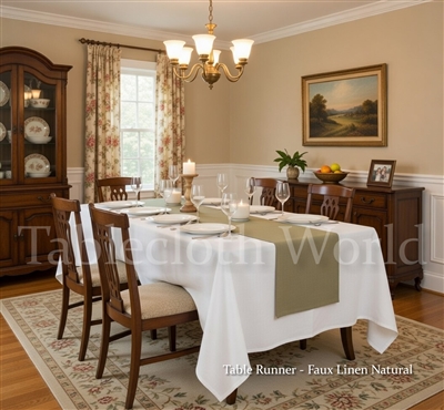 Table Runners Faux Linen