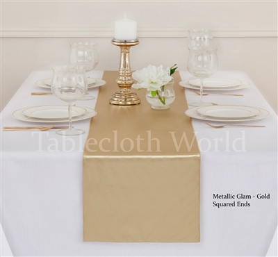 Table Runners Metallic Glam