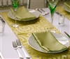 Table Runners Silver Spiral Damask