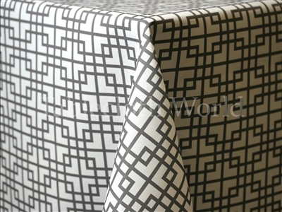 Circuit Charcoal Custom Print Tablecloths