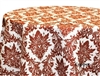Naples Damask Copper Print Tablecloths