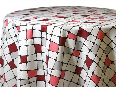 Nooks Red Custom Print Tablecloths