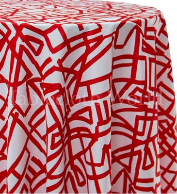 Paleo Red Custom Print Tablecloths