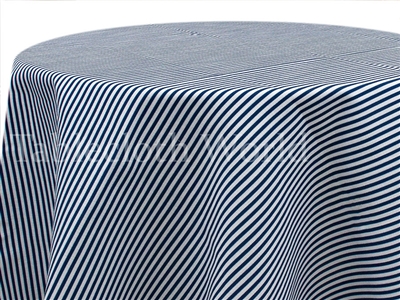 Pinstripe Navy Tablecloths