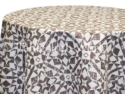 Quest Gray Custom Print Tablecloths
