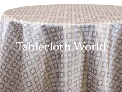 Roundels Silver Custom Print Tablecloths