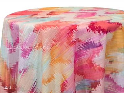 Starfish Red Print Tablecloth