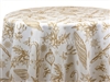 Christmas Dreams Gold Print Tablecloths