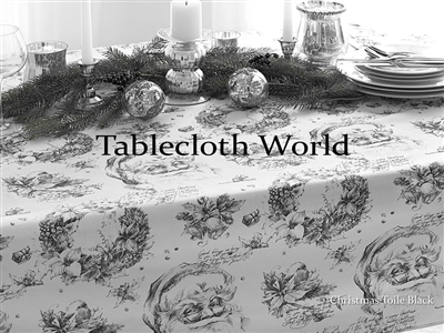 Christmas Toile Custom Print Tablecloths