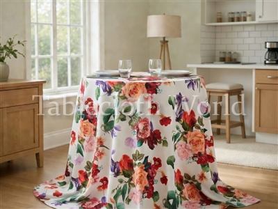 Floria Custom Print Tablecloths