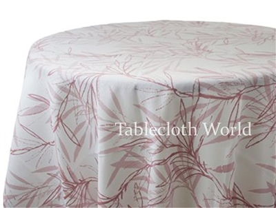Frondescence Pink Floral Custom Print Tablecloths
