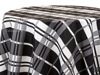 Jumbo Stripe Check Tablecloths